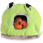 Nid d'oiseau � suspendre, chaud pour l'hiver, en peluche, vert gris, taille s