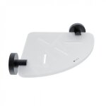 Nimco - unix - tablette d'angle, plexiglas / noir mat unc x208 - 90