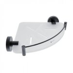 Nimco - unix - tablette d'angle, plexiglas / noir mat unc x208 - x - 90