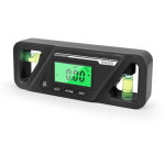 Niveau num�rique lcd 3 en 1, inclinom�tre num�rique portable, rapporteur, noir.