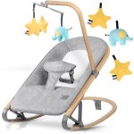 Nk - 53 nukido chaise  bascule avec jouets - gris