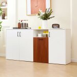 Nmonet - buffet moderne en bois, 160x40x80 cm, meuble de rangement multifonction pour cuisine, salon ... Nmonet - buffet moderne en bois, 160x40x80 cm, meuble de rangement multifonction pour cuisine, salon ...