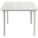 Garbar - noa table carre intrieure, extrieure 90x90 pied blanc - tableau blanc
