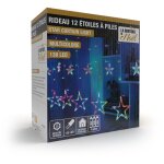 La boutique de noel - rideaux lumineux étoilé avec led à piles - - multicolore La boutique de noel - rideaux lumineux étoilé avec led à piles - - multicolore