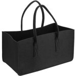 Noir lot de 3 sacs en feutre noir pour provisions, bûches de cheminée, panier à journaux - ccykxa Noir lot de 3 sacs en feutre noir pour provisions, bûches de cheminée, panier à journaux - ccykxa