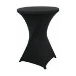 Le noir) 60cm110cmhousse de table de bistrot - mange debout - deco cocktail - stretch spandex