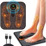 (noir)appareil massage pied, ems massage electrique des pieds, massage pieds et jambes, tapis de massage ...