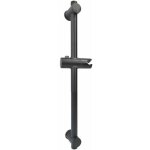 Noir barre de douche, barre de douche en acier inoxydable 304 avec supports de fixation réglables en ... Noir barre de douche, barre de douche en acier inoxydable 304 avec supports de fixation réglables en ...