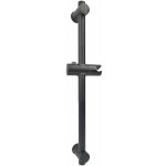 Noir barre de douche, barre de douche en acier inoxydable 304 avec supports de fixation réglables en ... Noir barre de douche, barre de douche en acier inoxydable 304 avec supports de fixation réglables en ...
