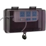 A (noir)bo�tier de prise de courant ext�rieur �tanche avec serrure - station de charge de batterie antivol ...