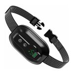 Cyslmuk - noir collier anti aboiement chien, rechargeable, rsistance  l'eau ip67 et dtection d'aboiement ...