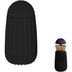 (noir) distributeur de cure dent automatique, distributeur cure dent pop up, bo�te de cure dents, pop ...