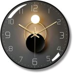 (noir, dor� et blanc)horloge murale design moderne m�tal silencieuse sans tic - tac style art d�co �l�gant ...