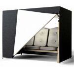 Noir housse balancelle jardin 3 places, b�che de protection balan�oire 210d oxford imperm�able anti - ...