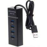 (noir)hub usb 3. 0 - non sp�cifi� - 4 ports - interrupteur on / off - lumi�res led - noir