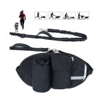 Cyslmuk - noir) laisse chien laisse mains libres chien jusqu' 110kg absorption de choc, confortable, ...