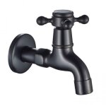 (noir) robinet vintage pour eau froide avec monocommande interface g1 / 2 - robinet de vadrouille mural ...