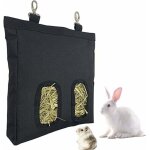 Noir suspendu sac feeder mangeoire � foin pour lapin cobaye suspendu sac d'alimentation chinchilla alimentatio ...