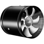 Noir ventilateur tubulaire axial � 100 mm, ventilateur d'�chappement � 100 mm, pour salle de bain, toilettes, ...