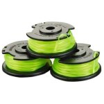 (noir et vert)lot de 3 bobines simple fil torsad� ryobi 2mm pour coupe - bordures sur batterie rac143 ...