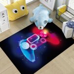 Noir violet gris game vid�o 3d moderne tapis de chambre d'enfant grand salon gar�on adolescent gamer ...