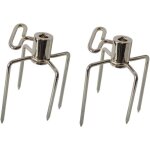 Noluxa barbecue rotissoire fourchette brochettes � accrocher avec vis de, pour : env. 1 de tourne broche ...