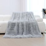 Noluxa couverture 200x230 cm, plaid polaire super douce et duveteux, fausse fourrure haute qualit, chaude ...
