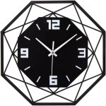 Noluxa horloge murale bois m�tal 30cm horloge murale silencieuse sans tic - tac salon chambre cuisine ...