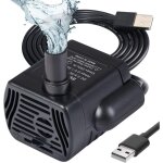 Noluxa pompe eau submersible, aquarium pump ajustable 200l / h 3w ultra - silencieux pompe catit usb ...
