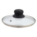 Nom couvercle en verre 20 cm - pour casseroles et poêles, avec évent Nom couvercle en verre 20 cm - pour casseroles et poêles, avec évent