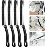 4 pcs brosse de nettoyage rainure fenetre bristled crevice cleaning brush pour porte fentre rail de ...