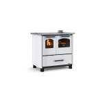 La nordica - cuisinière à bois family 4. 5 7. 5 kw blanc - avec couverle La nordica - cuisinière à bois family 4. 5 7. 5 kw blanc - avec couverle