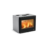 La nordica - insert  bois raccordable inserto 70 wide 7. 5 kw avec cadre 4 cts