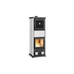 La nordica - pole  bois avec four raccordable nova forno 11. 8 kw blanc