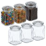 Northix - lot de 6 bocaux de conservation avec couvercles 750 ml