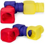 Northix - aire de jeux pour enfants tente ensemble de 6 pieces tunnels et cubes iplay