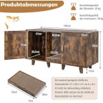 Northix - armoire a chat pour toilettes pour chat avec 2 portes griffoir entree 120 x 52 x 65 cm vintage ... Northix - armoire a chat pour toilettes pour chat avec 2 portes griffoir entree 120 x 52 x 65 cm vintage ...