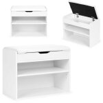 Northix - armoire etagere banc a chaussures avec siege