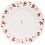 Northix - assiette en porcelaine blanche au charmant motif pain depices