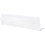 Northix - barriere de securite pliante pour lit bebe avec sangles reglables 150x405x42 cm blanc 883060 ...