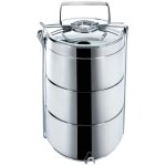 Northix - boite alimentaire thermos en acier inoxydable avec trois recipients Northix - boite alimentaire thermos en acier inoxydable avec trois recipients