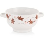 Northix - bol en cramique confortable avec anse et motif pain d'pices