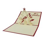 Carte de noel pop up faite a la main - no 10 Carte de noel pop up faite a la main - no 10