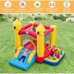 Northix - chateau gonflable gonflable pour enfants avec toboggan souffleur 480 w balles oceaniques et ...