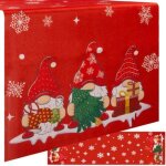 Chemin de table de noel 150x40cm ruhhy 22484 86