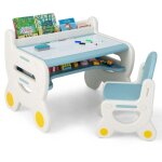 Northix - groupe de sieges pour enfants avec plateau de table reglable en hauteur et en inclinaison table ...