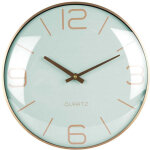 Northix - horloge murale classique 30 cm avec aiguilles dorees et cadran menthe