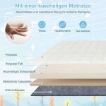 Northix - lit dappoint 3 en 1 lit parapluie bebe avec matelas lit bebe 6 compartiments reglable en hauteur ...