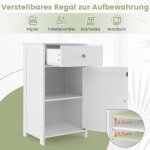 Northix - meuble de salle de bain etroit avec tiroir et porte 43 x 34 x 77 cm blanc