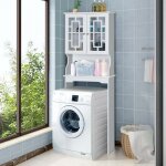 Northix - meuble de toilette etagere de salle de bain etagere de toilette meuble de machine a laver avec ...